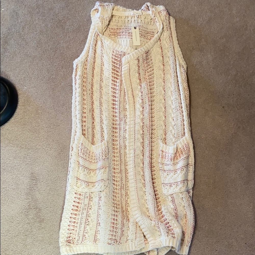 NWT Anthropologie, Willow & Clay, Hooded Lora Vest
